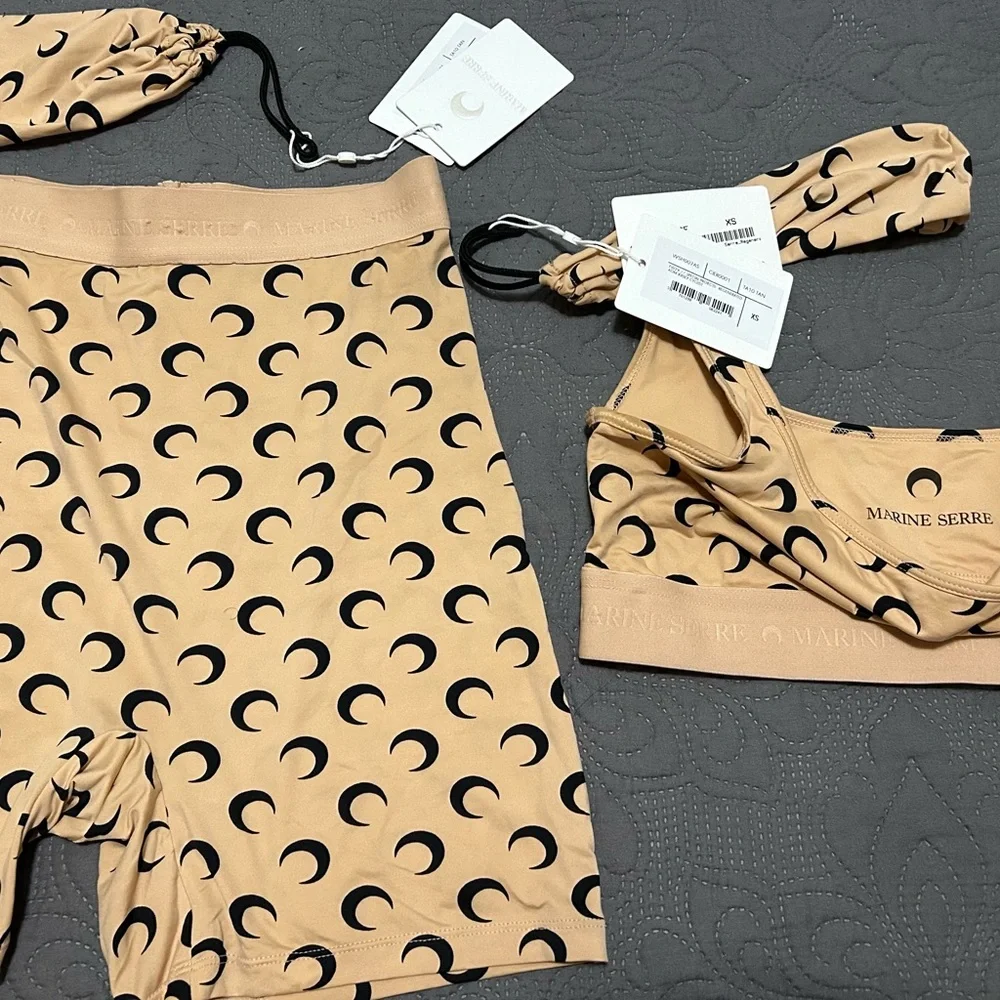 Marine Serre Tan and Black Crescent Moon, worn once - Picture 2 of 4